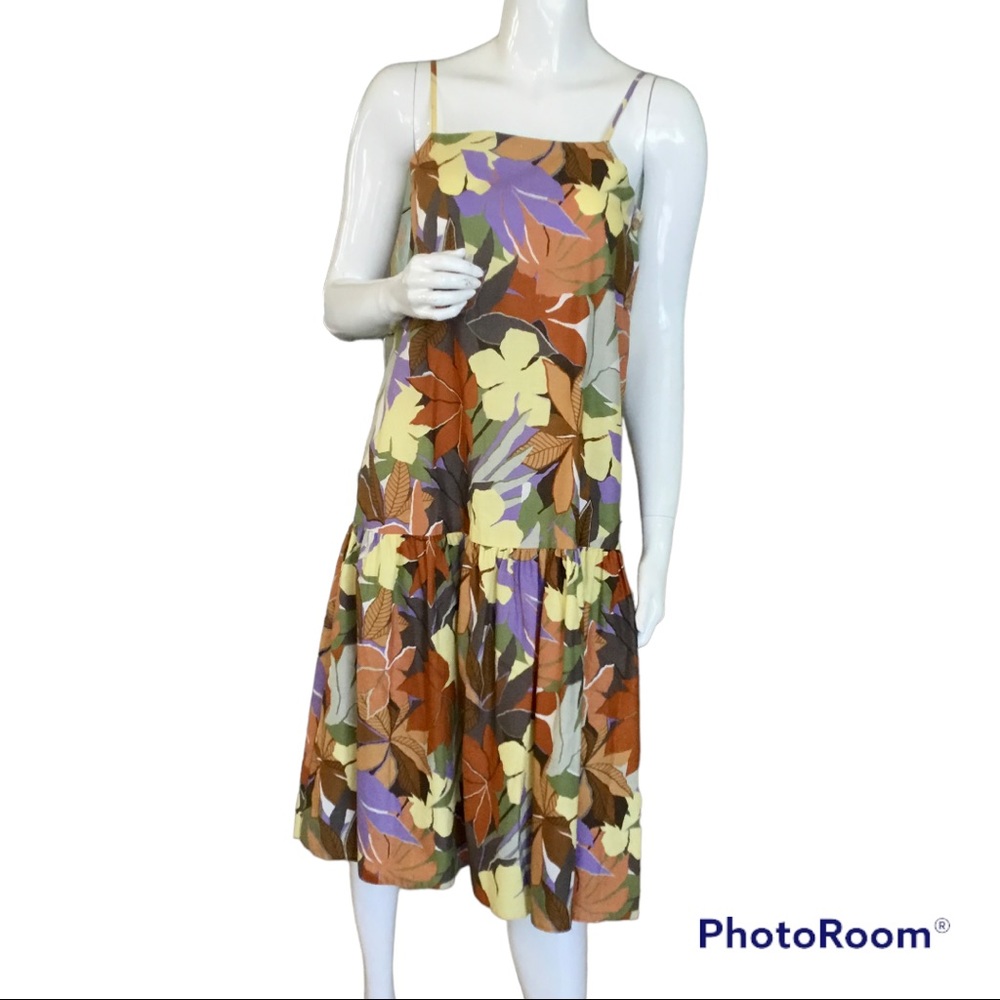 ST. MICHAEL VINTAGE FLORAL COTTON DRESS